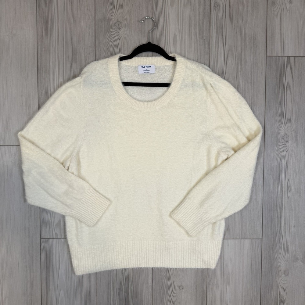 Old Navy 2X Cream Soft Eyelash Long Sleeve Pullover‎ Sweater Women 728712